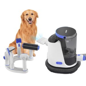 STG21 5-in-1 pet grooming vacuum system with USB rechargeable clipper