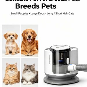 STG20 6-in-1 pet grooming vacuum kit with warm air blow and low noise