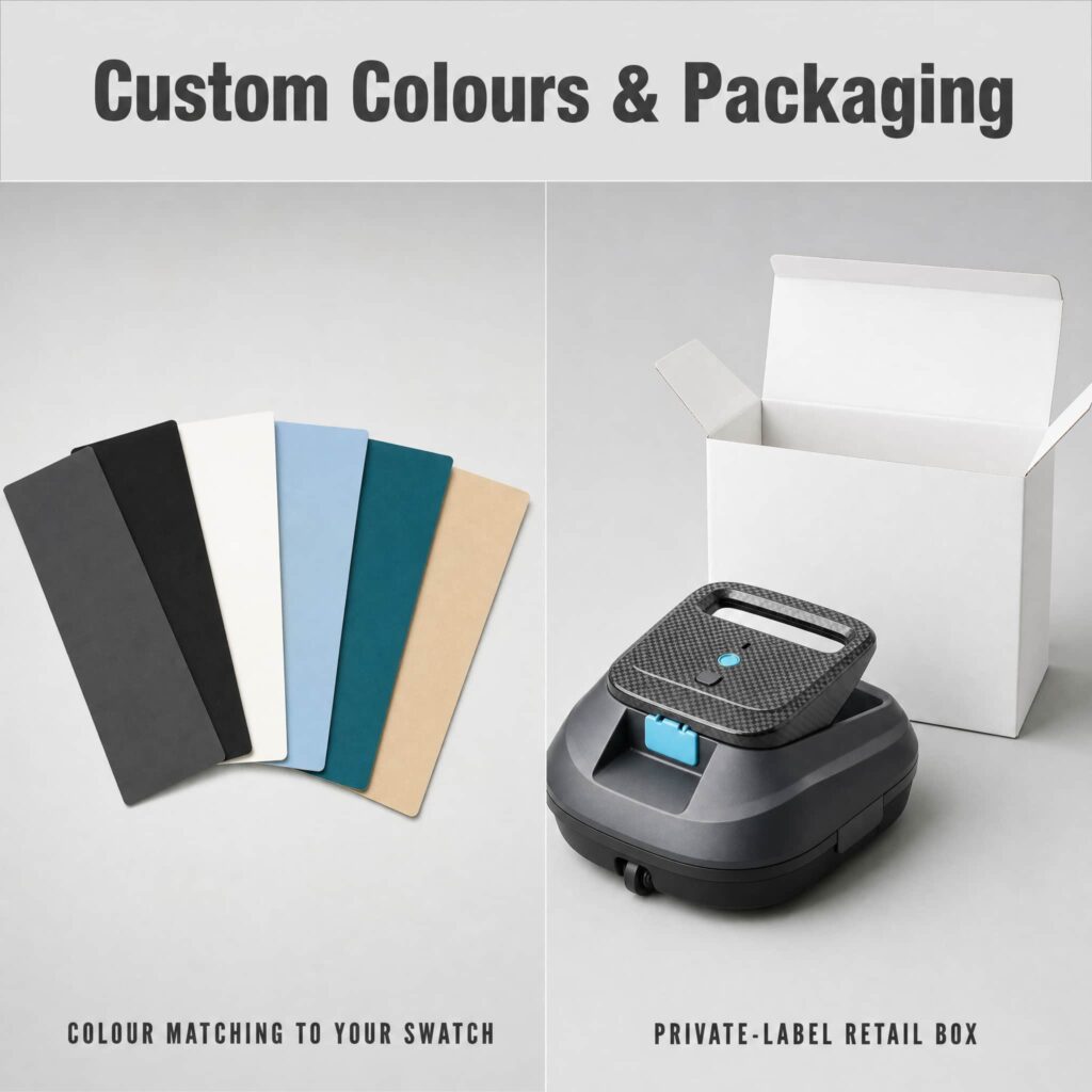 ST-SP2 cordless robotic pool cleaner custom shell colours and private label packaging service
