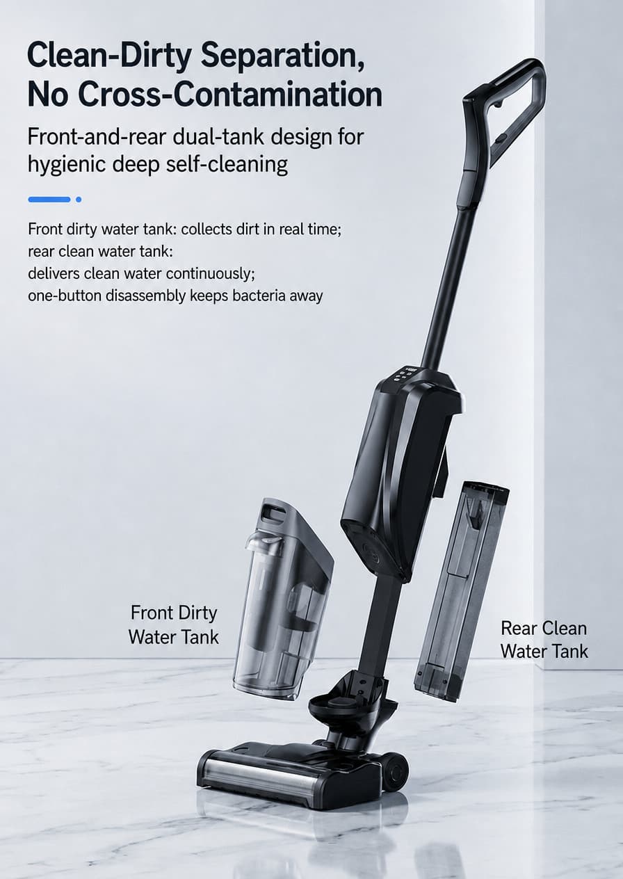 F203C dual tank separation floor cleaner