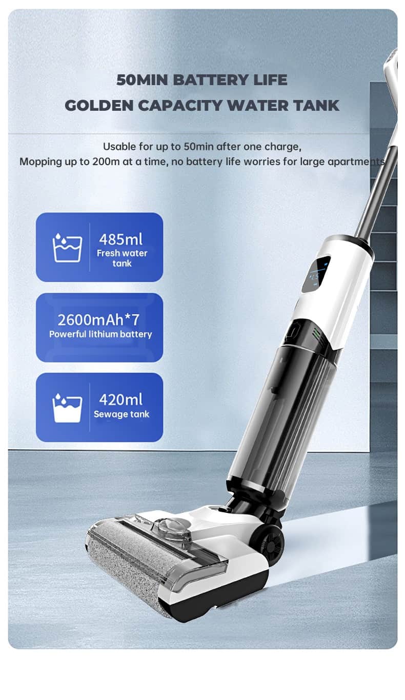 803 floor washer long runtime dual tank