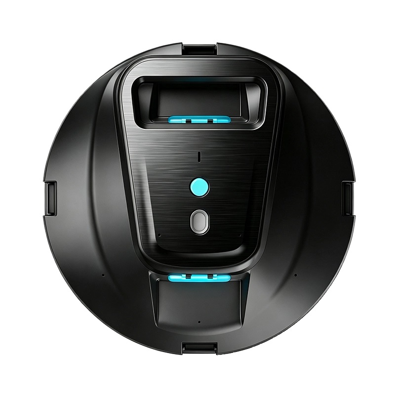 Top view of the ST-BX1 commercial pool cleaner with the carry handle, power button and debris basket lid