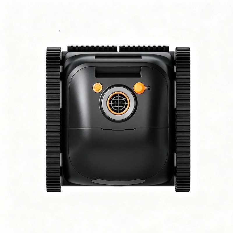 Top view of the ST-BP5 wall climbing pool cleaner with its carry handle, dial and control buttons