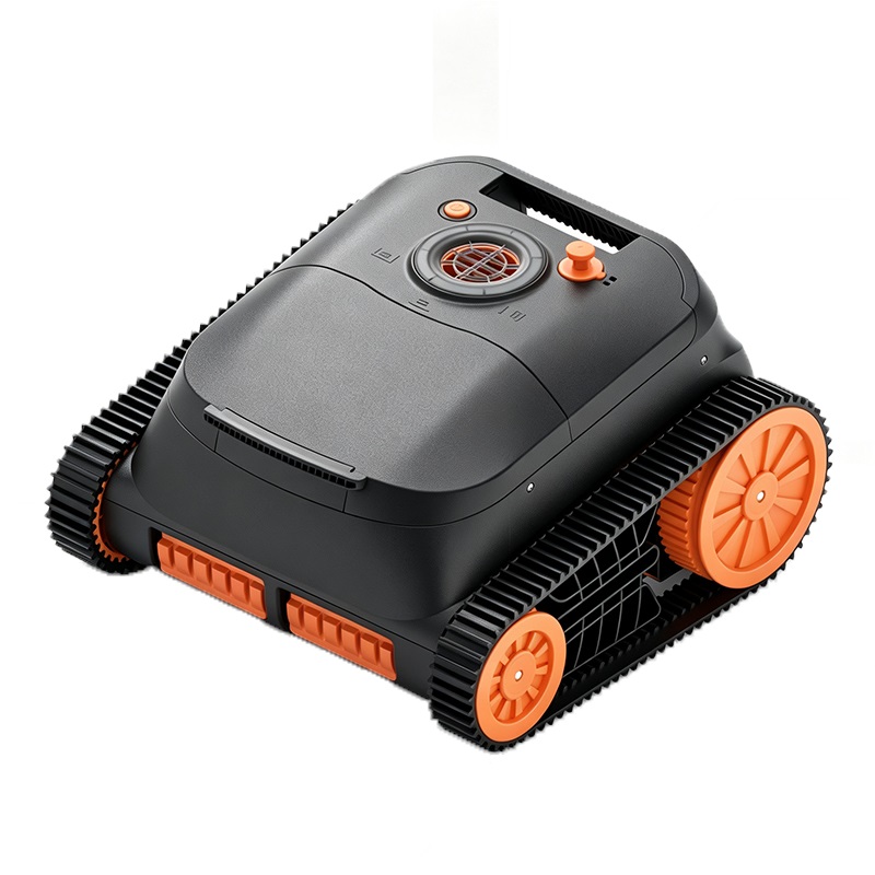 ST-BP5 cordless wall climbing pool cleaner on an in-ground pool edge